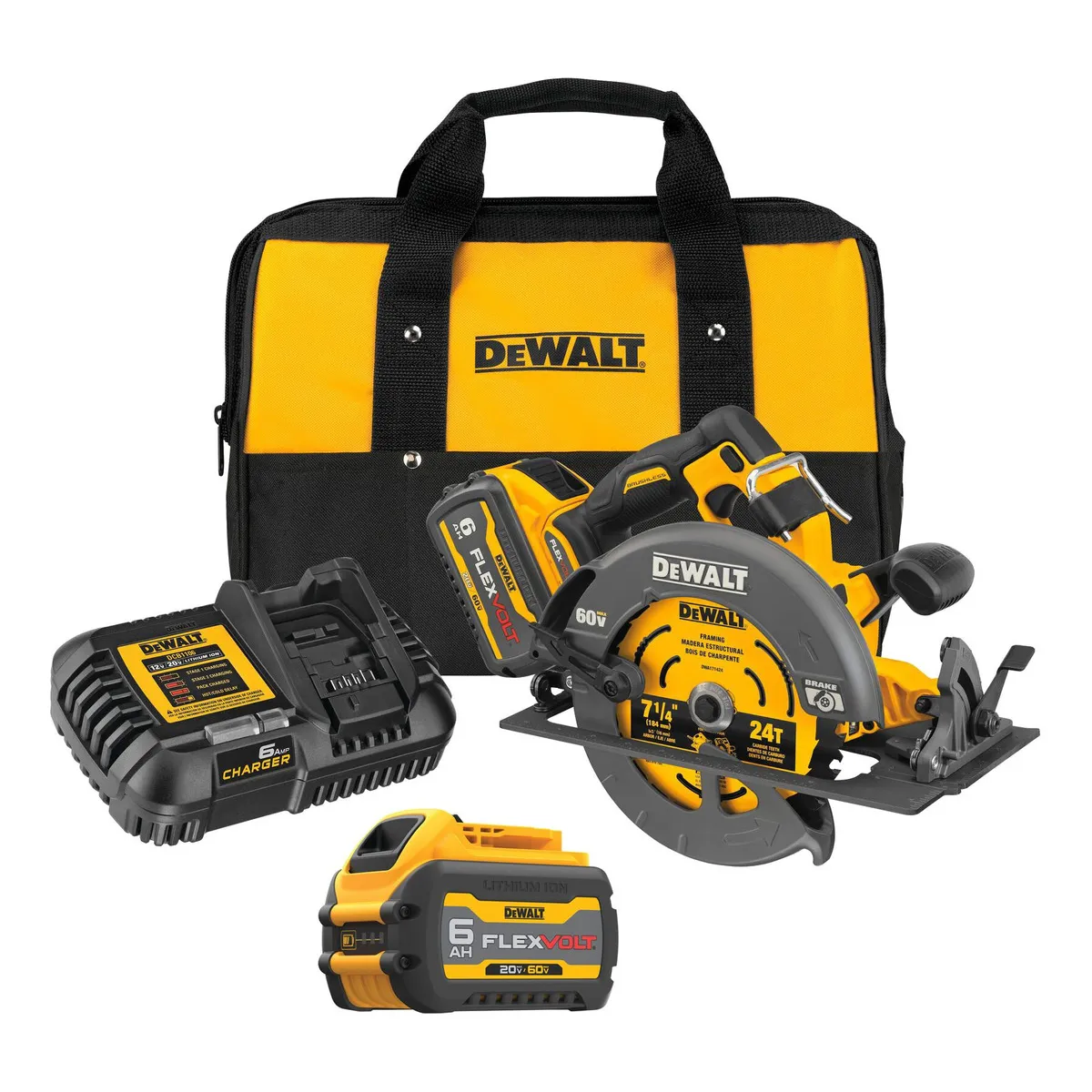 DEWALT - Kit Sierra Circular 7 1/4 + 2b +1c + Accs Dewalt Dcs578t2-b2