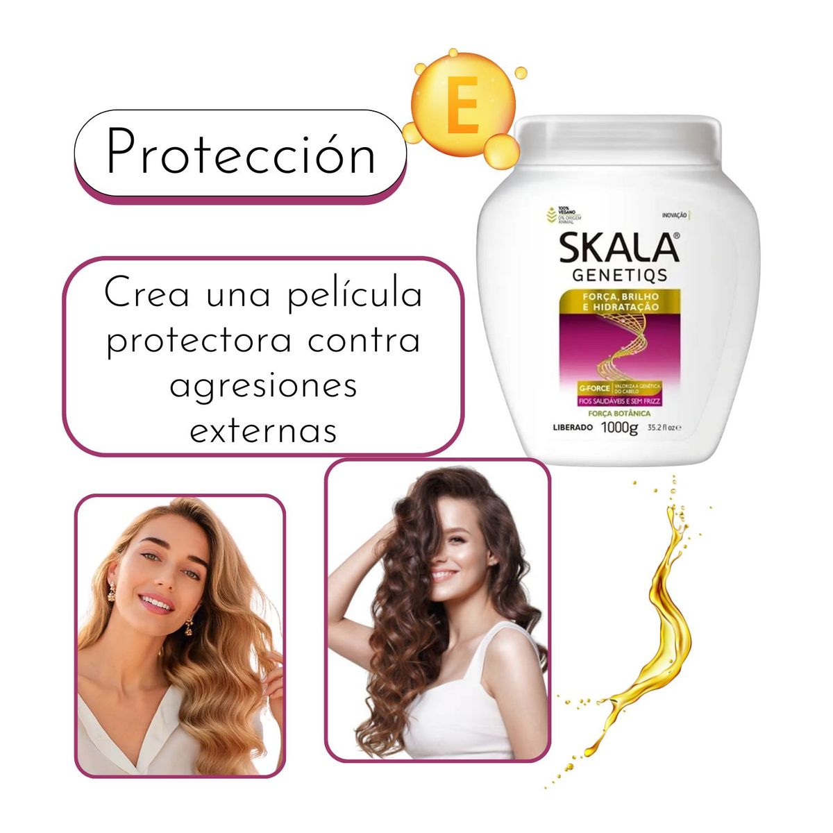SKALA - Mascara Skala  Genetiqs 1000g  Brillo Fuerza e Hidratación