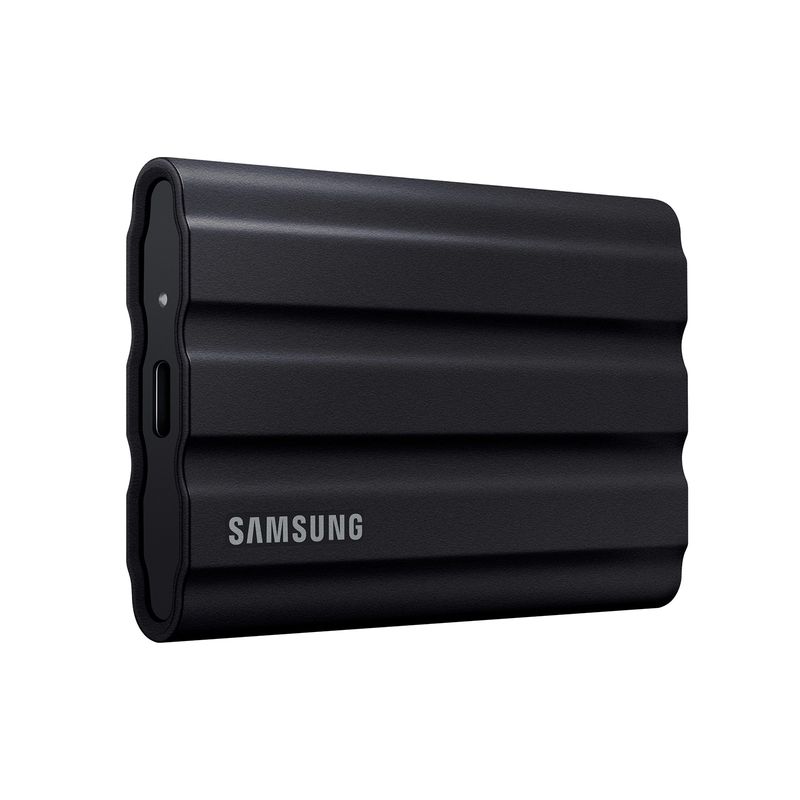 SAMSUNG - Disco Duro SSD Portable Samsung 2TB T7 Shield Negro