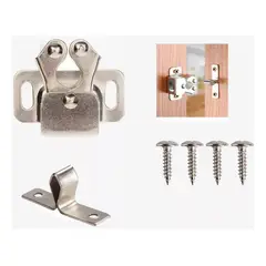 GENERICO - Retenedor Sujetador Cangrejo Puerta Mueble Zincado.