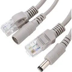 GENERICO - Cable de Red DC 15M Para camaras de seguridad CCTV NVR