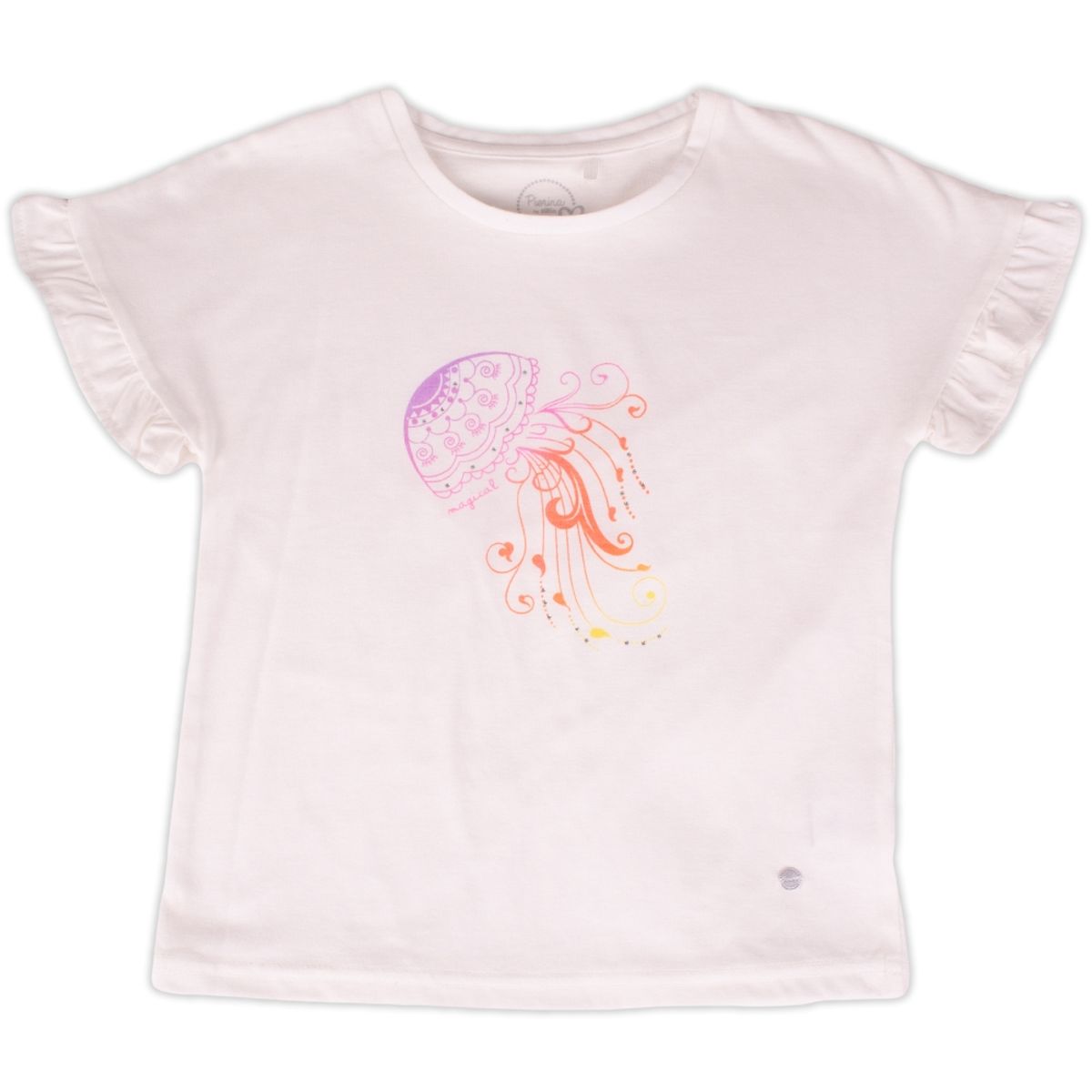 PILLIN - Polera Manga Corta Niña Blanco Pillin PILLIN