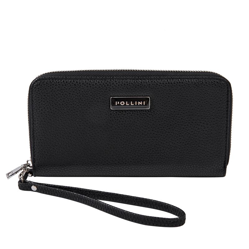POLLINI - Billetera Mujer Negro Pollini