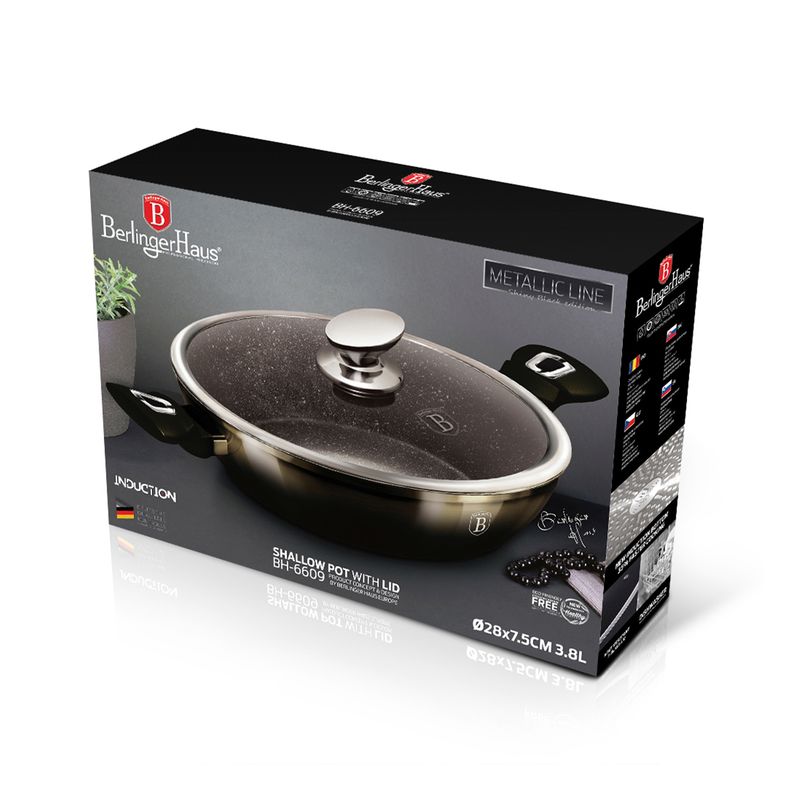 BERLINGER HAUS - Sarten olla de 28 cm 3,8 Ltrs full induccion