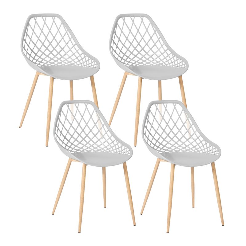 NOVAHUS - PACK 4 SILLAS DE COMEDOR PP NEW