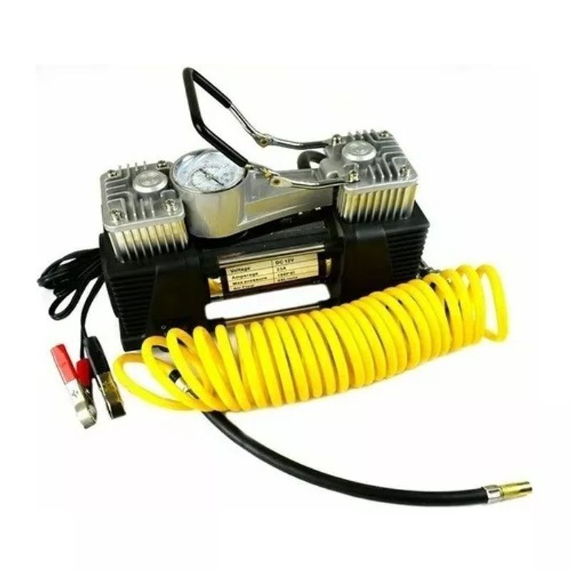 GENERICO - Compresor Aire 12v Vehículo Neumatico Doble Cilindro 271052