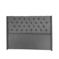 FLOBAL - Respaldo Capitones 2 Plazas Gris FLOBAL, 150x125x8cm