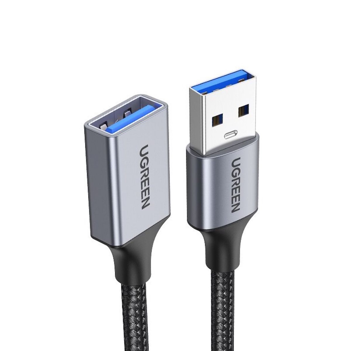 UGREEN - Cable Ugreen Extension Trenzado Usb A Hembra - Usb A Macho 5 Gbps 2m