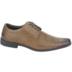FERRACINI - Zapato Hombre Cuero Cafe 4085
