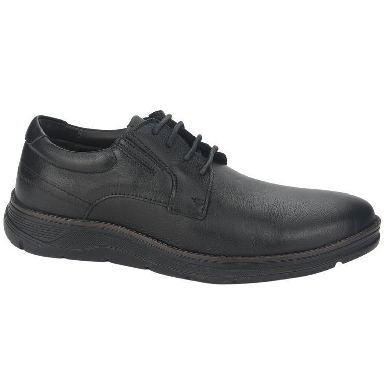 Zapato Hombre Cuero Negro 5540