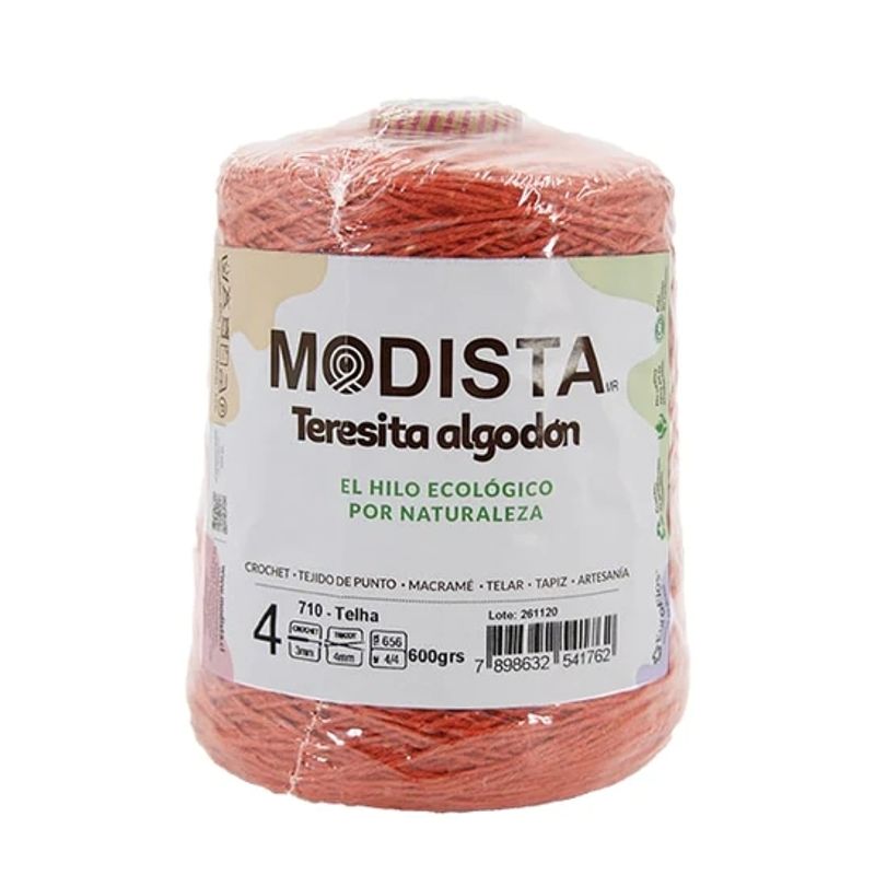 MODISTA - Hilo Algodón Teresita 600gr para tejer Crochet Palillo 710