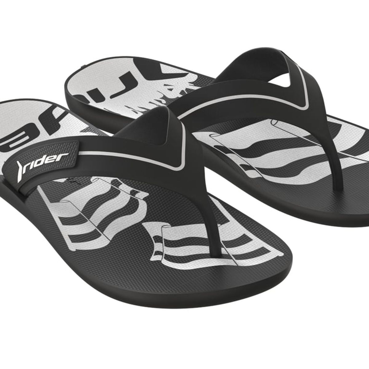 RIDER - Sandalia Hombre Negro/Blanco Strike Rider