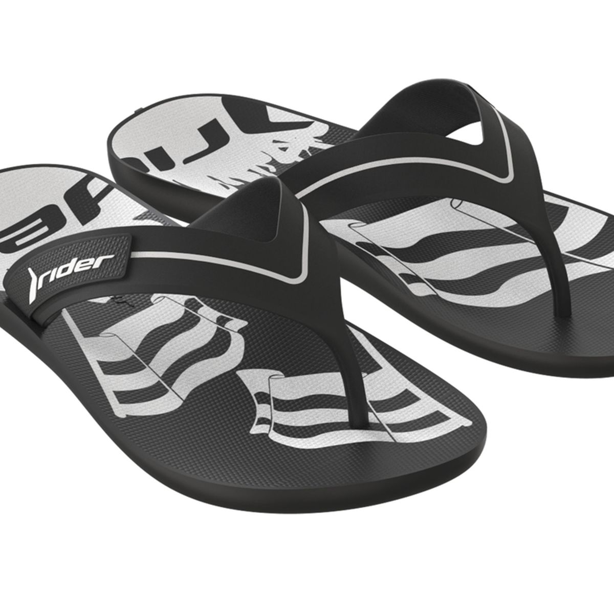 RIDER - Sandalia Hombre Negro/Blanco Strike Rider