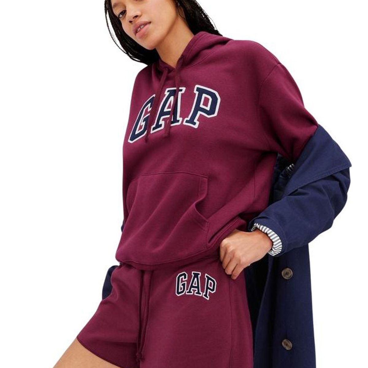 GAP - Poleron Logo Sin Cierre Morado GAP