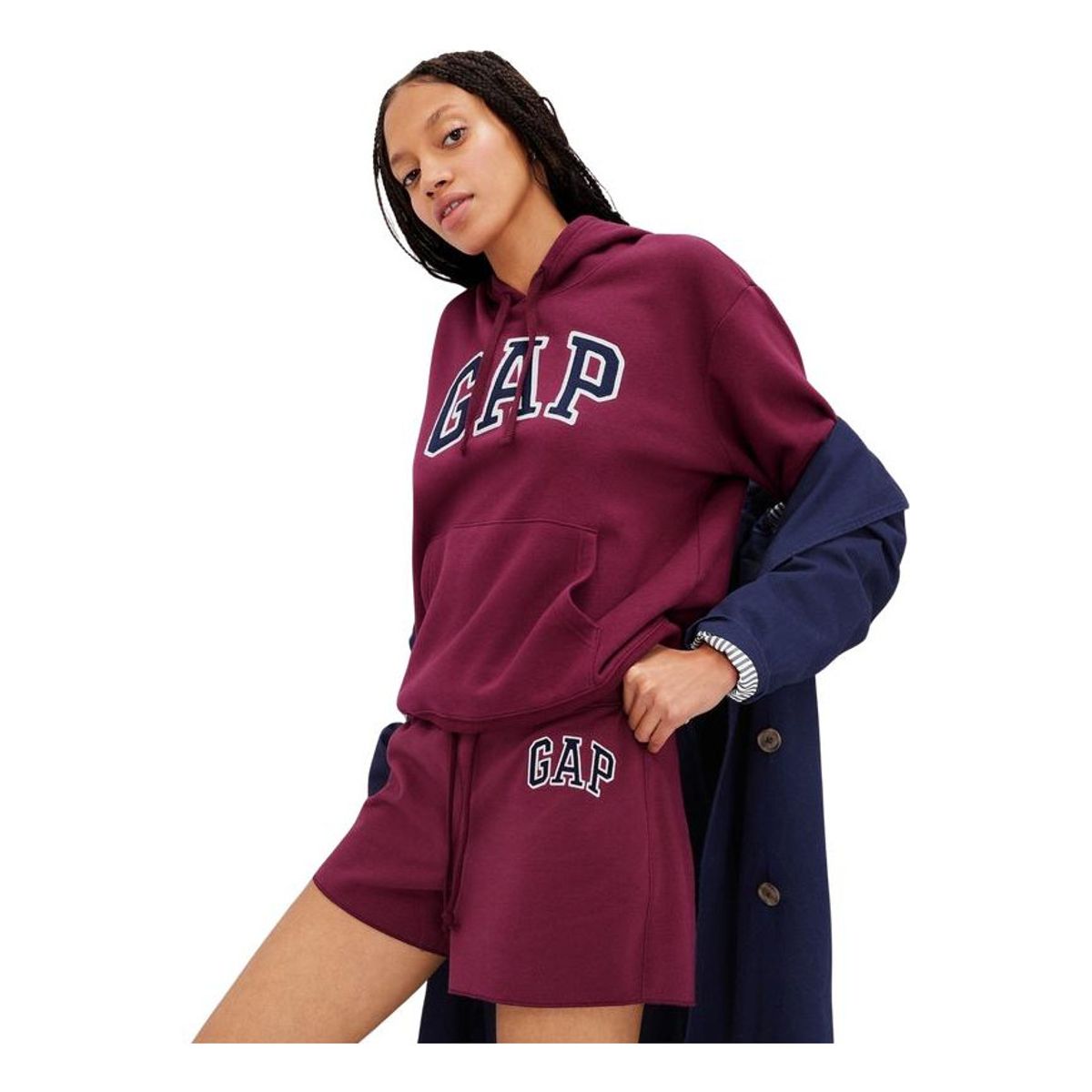 GAP - Poleron Logo Sin Cierre Morado GAP