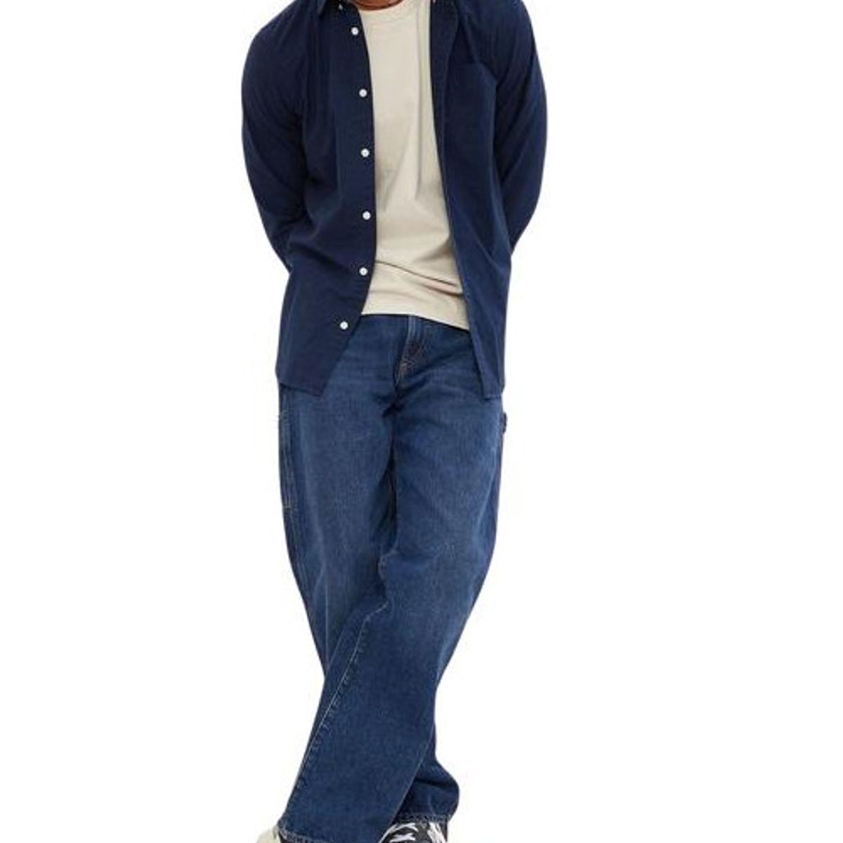 GAP - Camisa Oxford Standard Fit Azul GAP