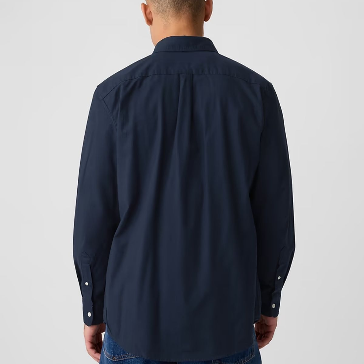 GAP - Camisa Oxford Standard Fit Azul