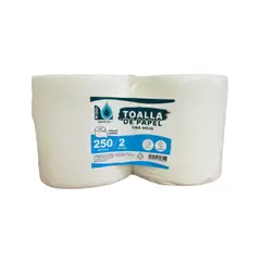 GENERICO - Toalla papel Industrial 250 mts (4 rollos 1000 mts)