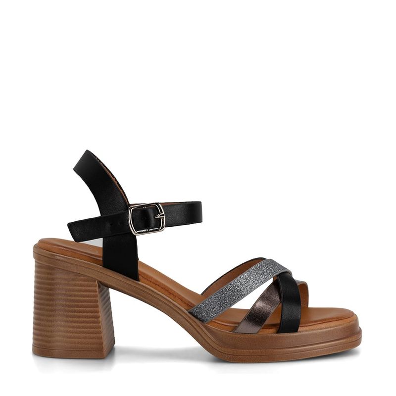 WEIDE - Sandalia Taco Negro Casual JN29 Weide