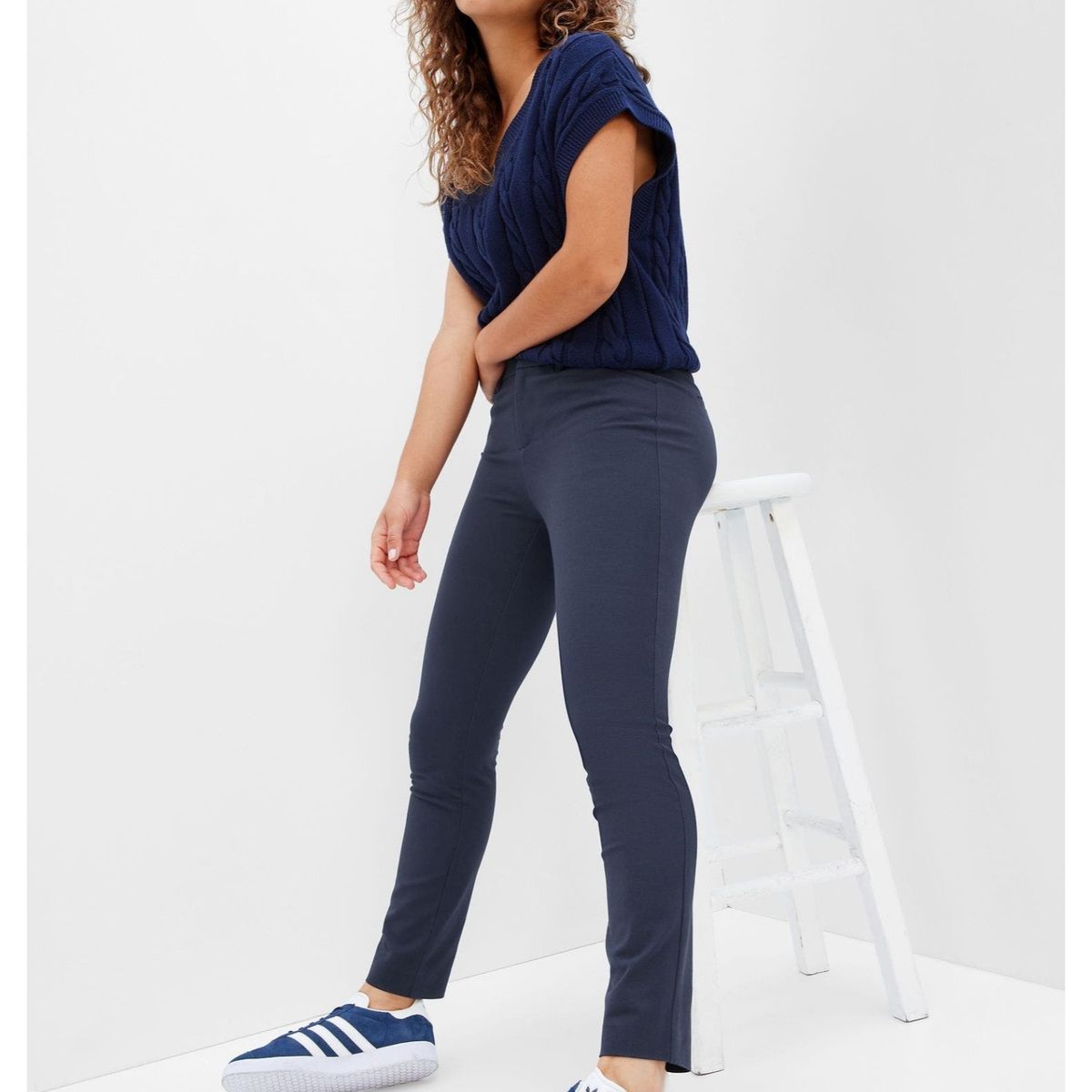 GAP - Pantalon Skinny Ankle Mujer Azul