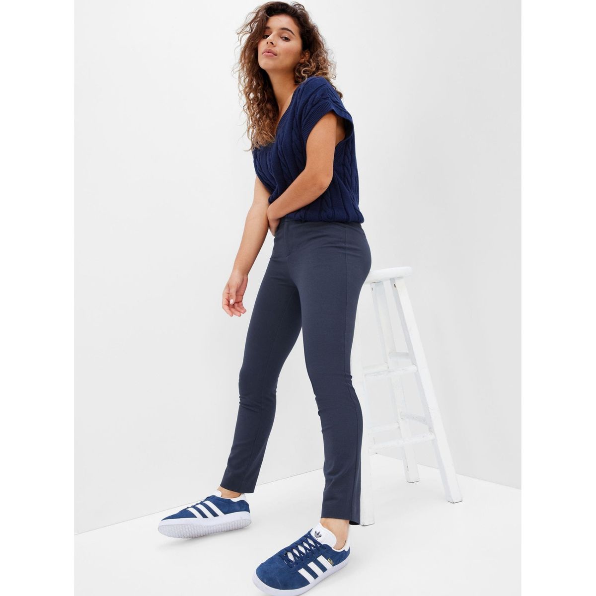 GAP - Pantalon Skinny Ankle Mujer Azul