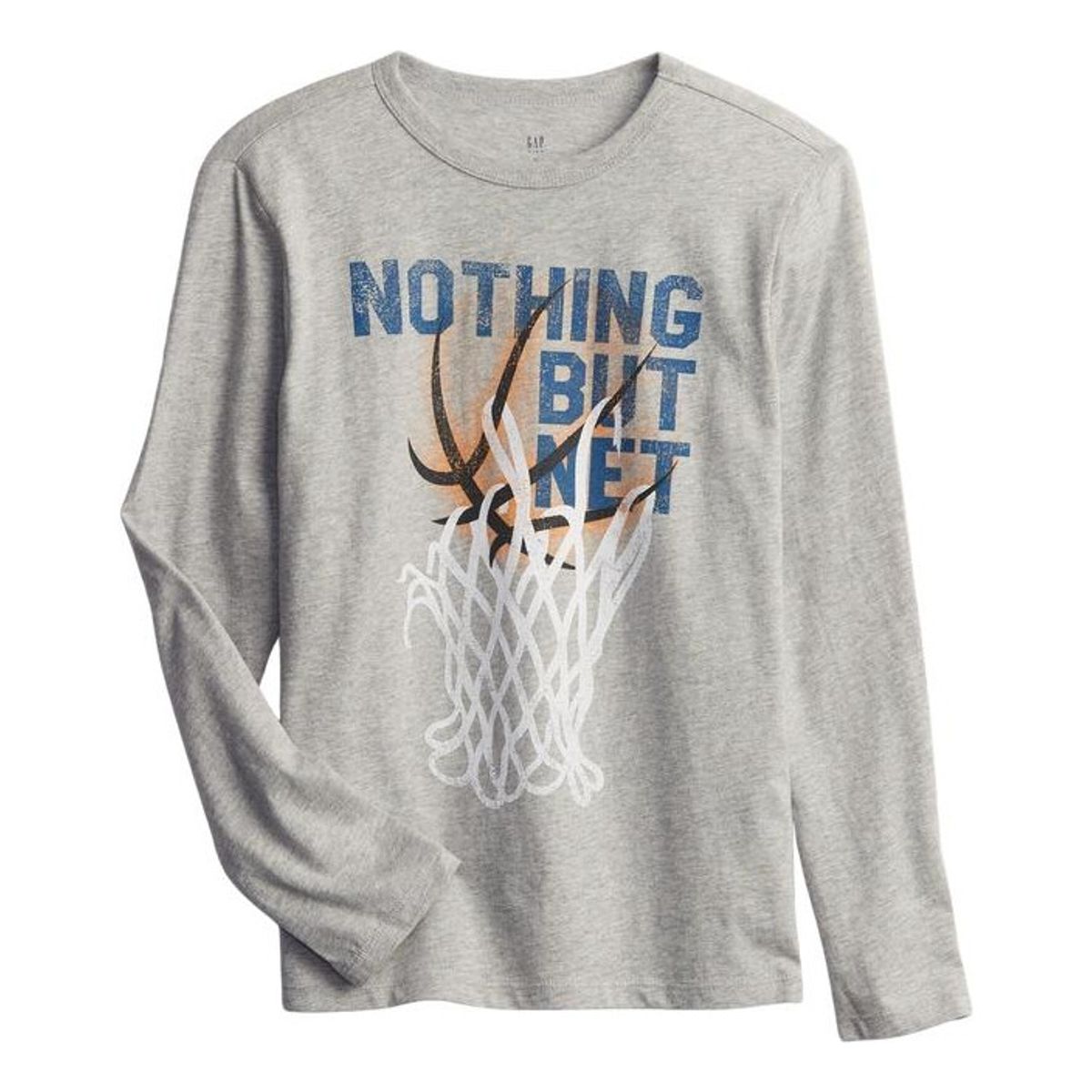 GAP - Polera 100% Algodón Manga Larga Gris GAP