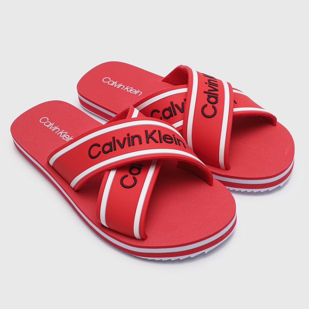 CALVIN KLEIN - Sandalia Kcclaris Rojo Calvin Klein