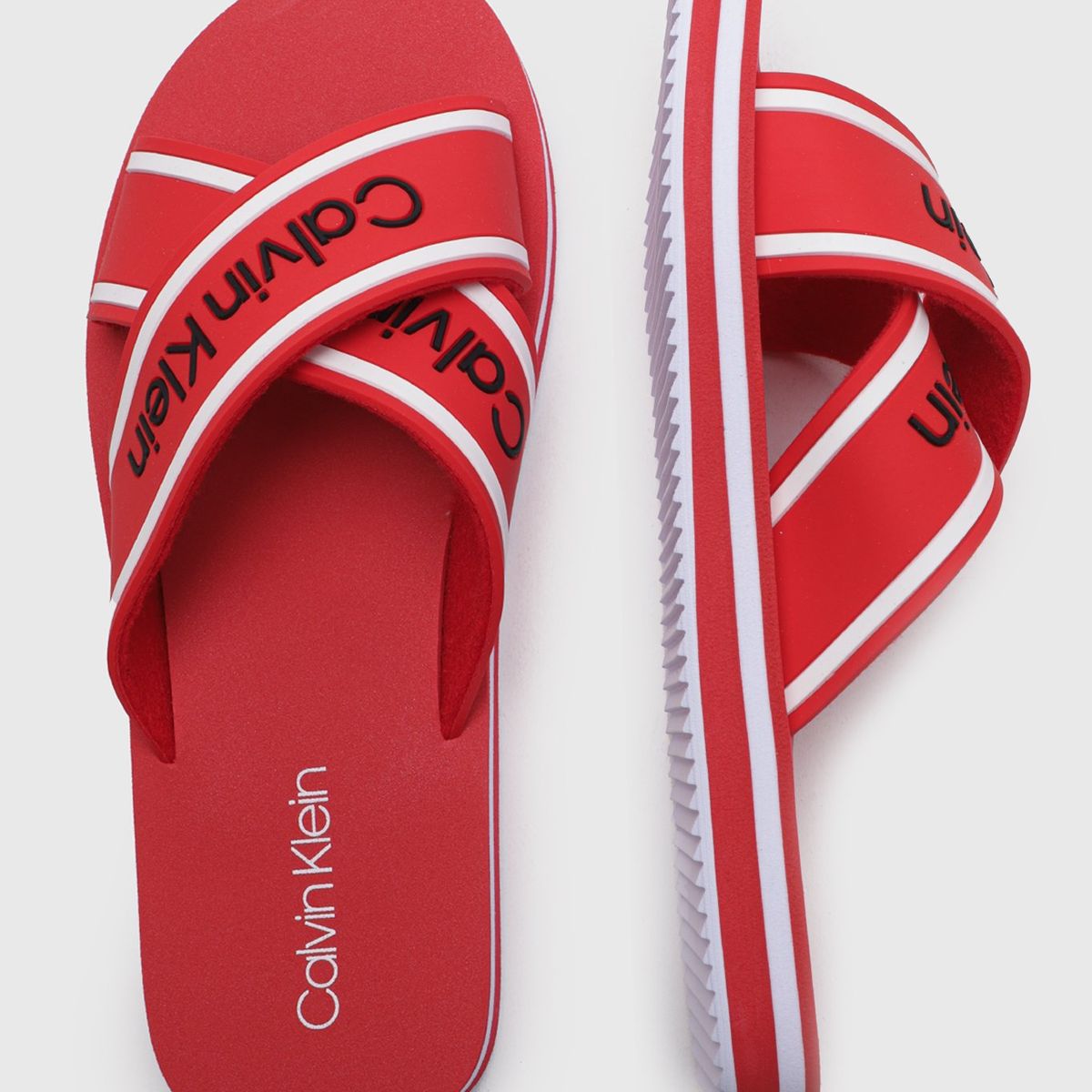 CALVIN KLEIN - Sandalia Kcclaris Rojo Calvin Klein