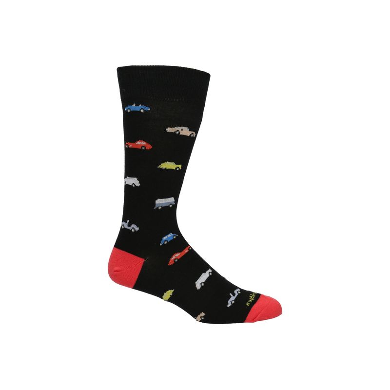 HUSH PUPPIES - Calcetín Casual Vintage Car Negro Hombre HUSH PUPPIES