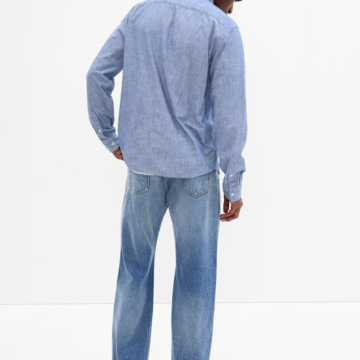 GAP - Camisa Hombre Gap Denim Azul