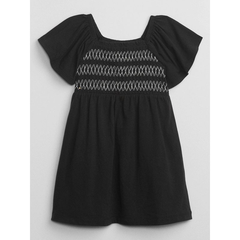 GAP - Vestido Toddler Niña Smocked Negro GAP