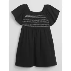GAP - Vestido Toddler Niña Smocked Negro