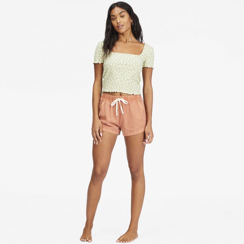 BILLABONG - Polera M/C Better Then Bas J Kt Verde Mujer BILLABONG