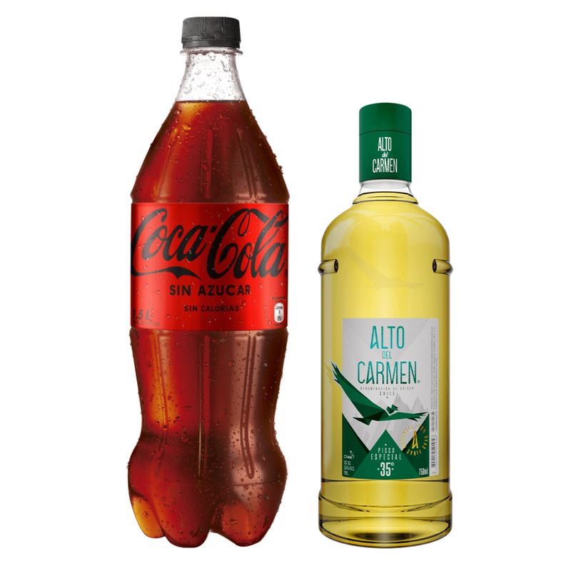ALTO DEL CARMEN - Pisco Alto Del Carmen 1000cc + Bebida Coca Cola S/A 1500cc