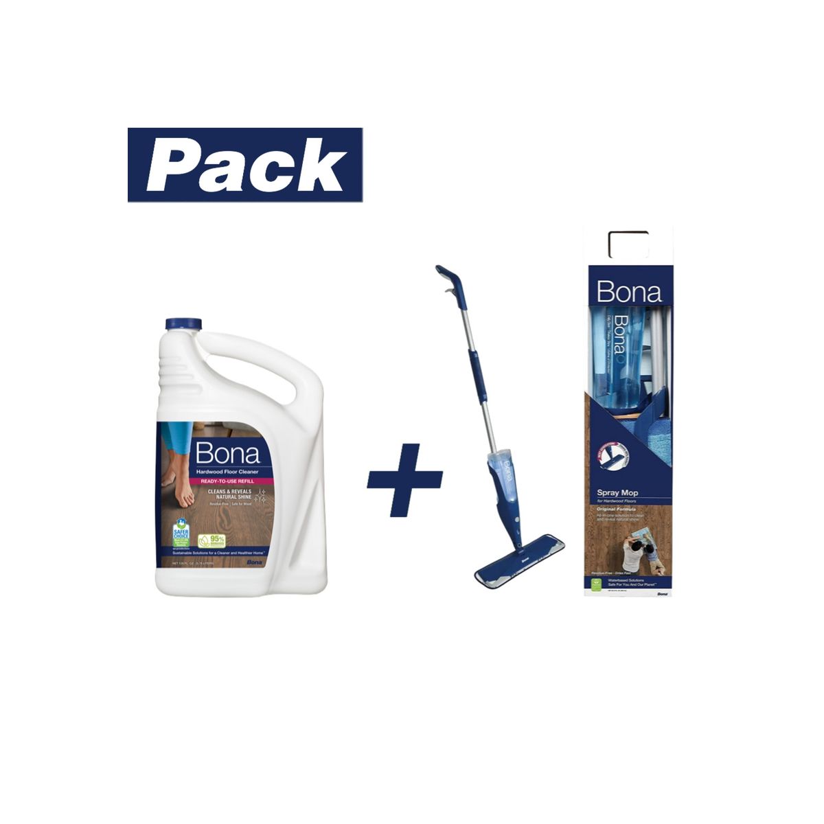 BONA - Mopa Premium + Limpiador Piso de Madera 3.78 Lts Bona BONA