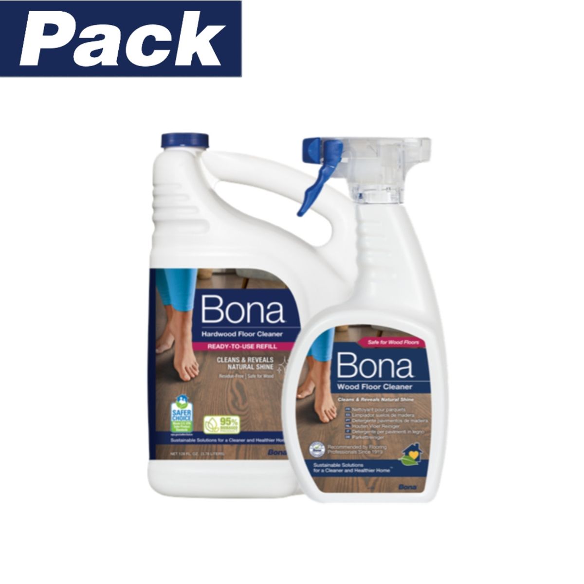 BONA - Limpiadores Pisos de Madera 3.78 Lts y 946 ml Bona BONA