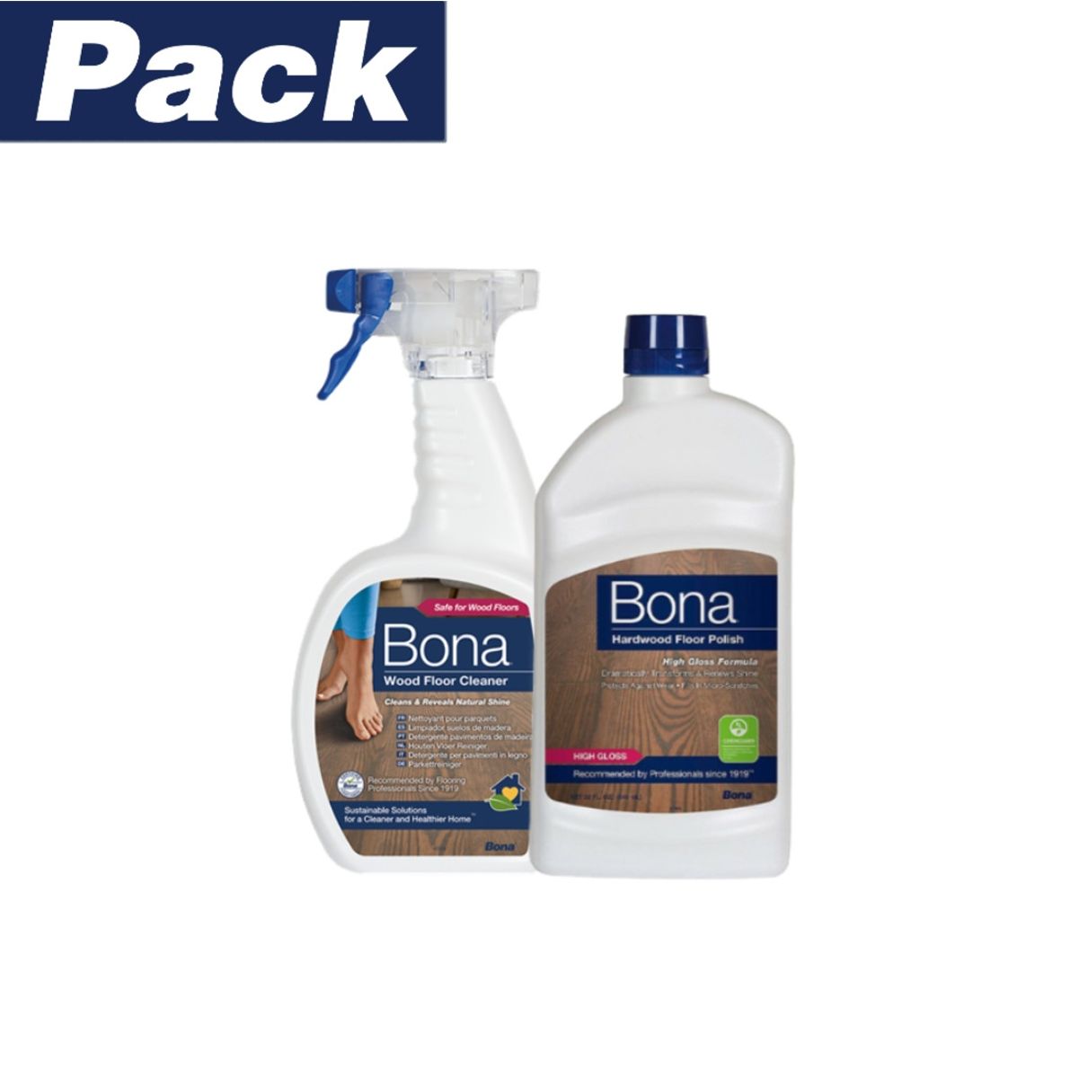 BONA - Limpiador + Abrillantador Pisos de Madera Bona 946 ml C/u BONA