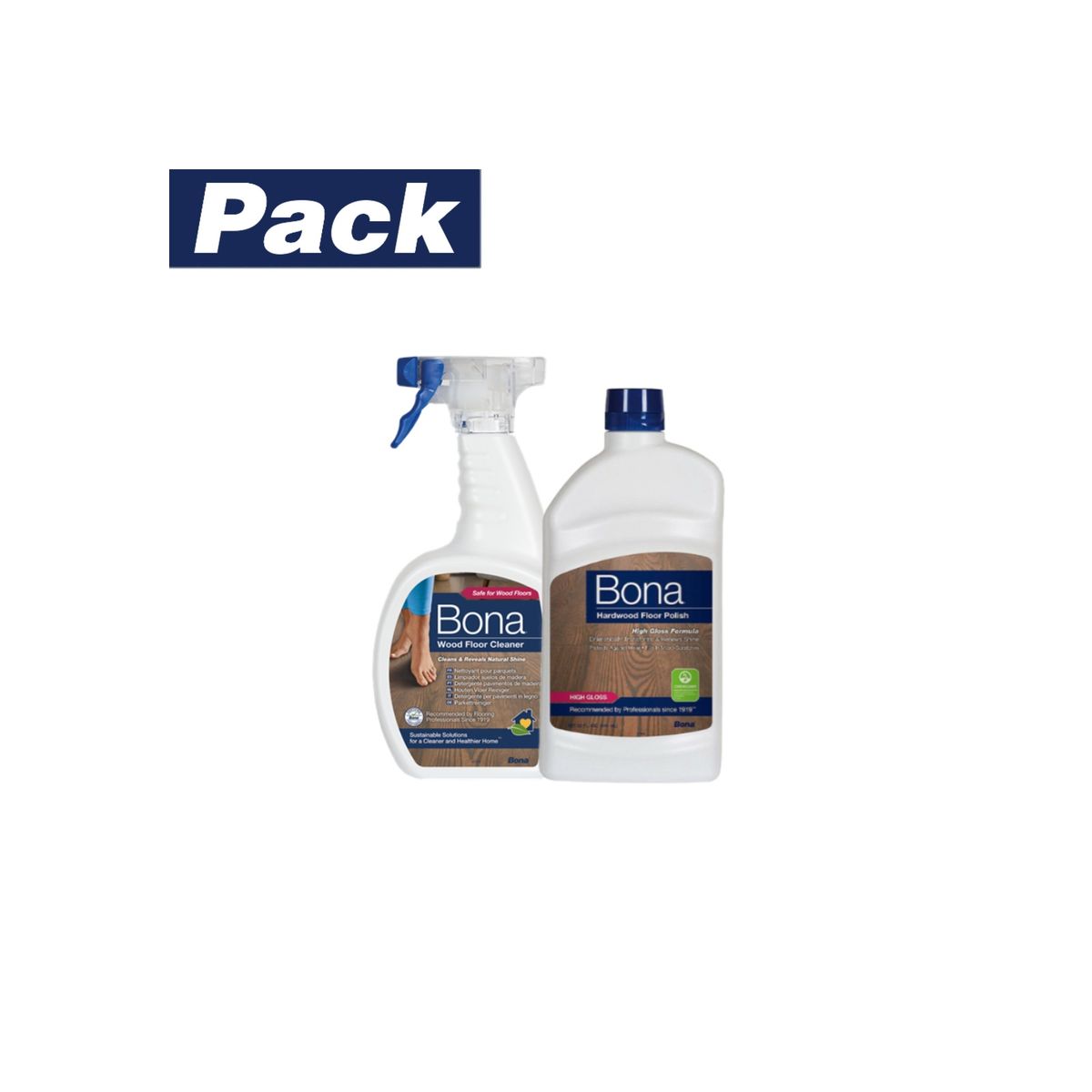 BONA - Limpiador + Abrillantador Pisos de Madera Bona 946 ml C/u BONA
