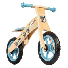 BEBESIT - Bicicleta De Equilibrio Aprendizaje Madera Robot Celeste