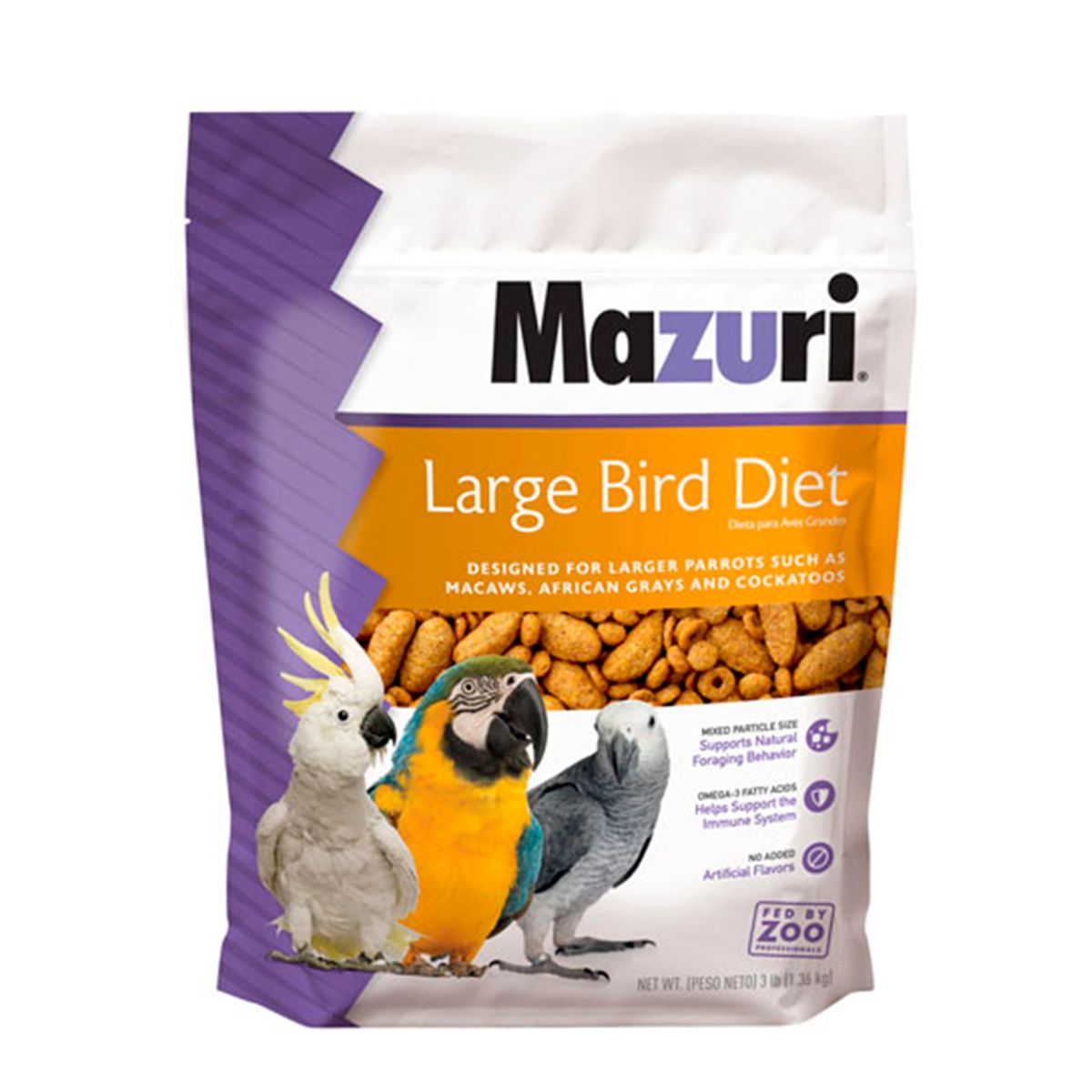 MAZURI - Mazuri Alimento Aves Grandes ( 1,36 Kg)