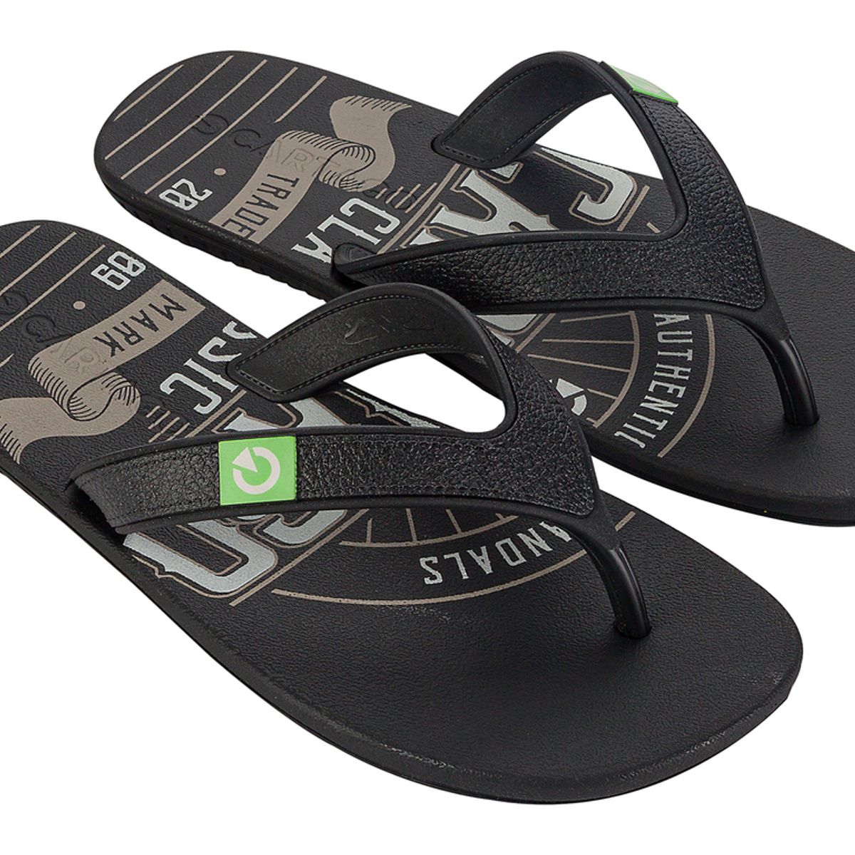 CARTAGO - Sandalia Hombre Negro Dakar Cartago
