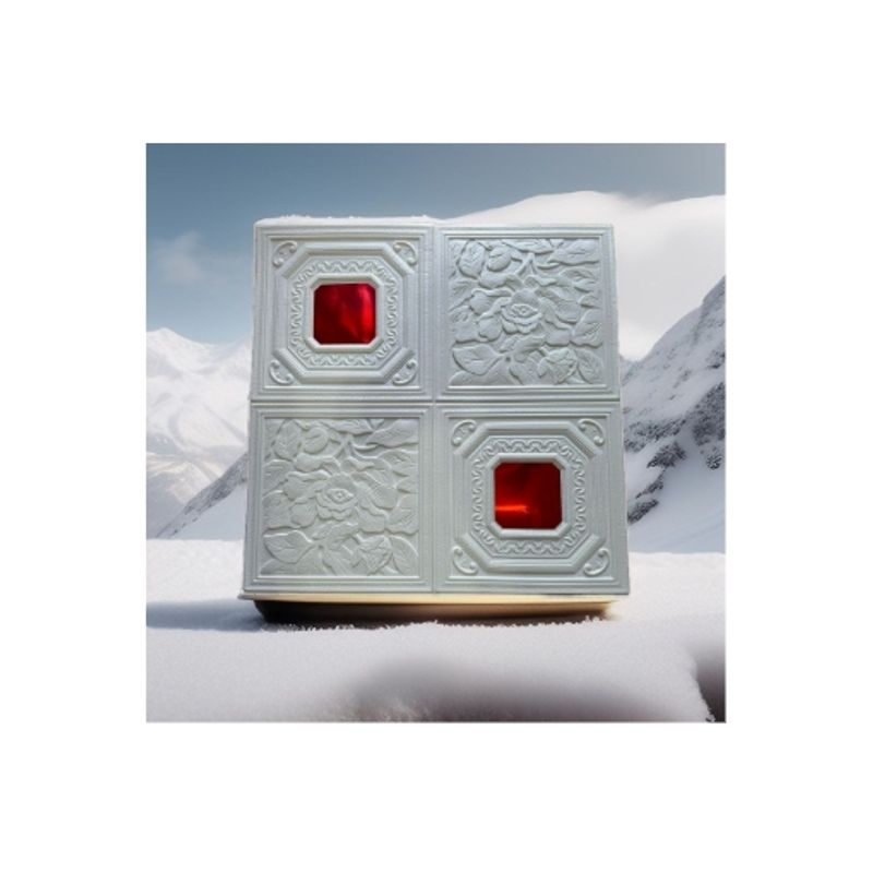 GENERICO - Pack 10 Lamina 3D Autoadhesivas 70x70 Cielo, Muralla Flor Y Punto Rojo