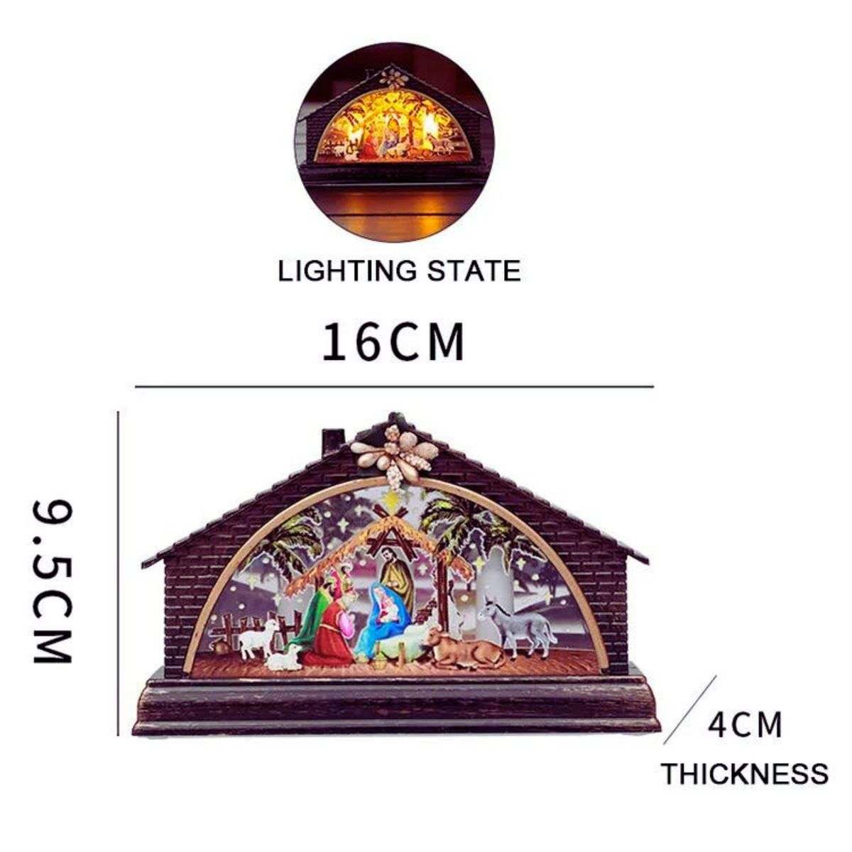 BOHEMIK - Casas Navideñas luminosas Pesebre