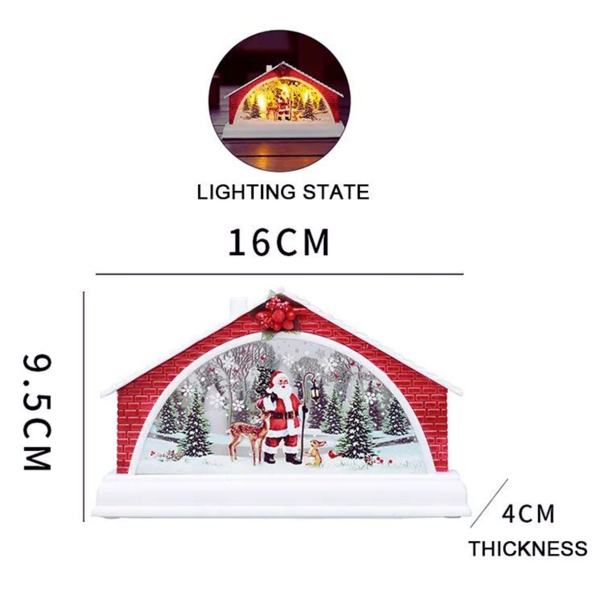 BOHEMIK - Casas Navideñas luminosas Viejo Pascuero