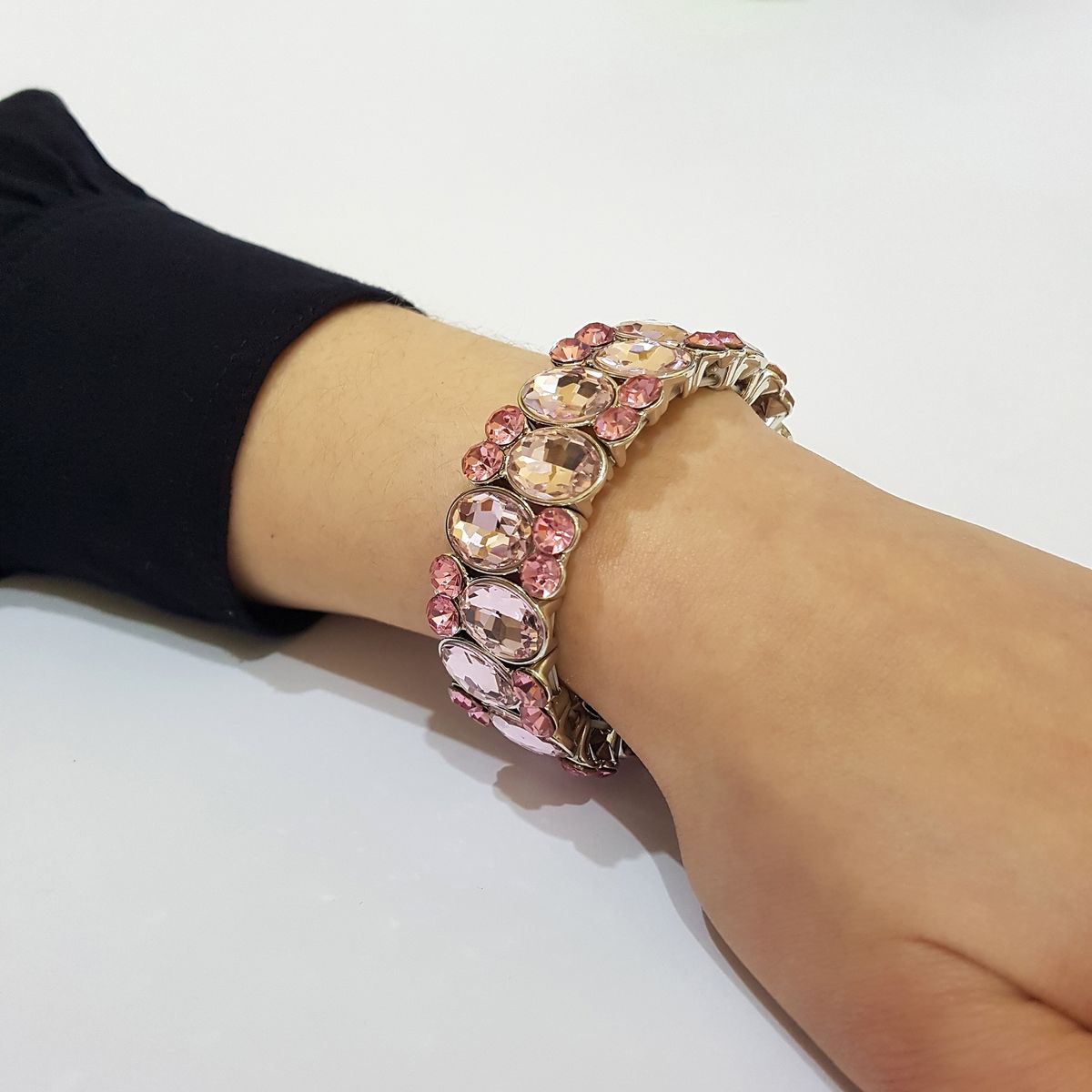 GENERICO - Pulsera Elasticada Con Cristales Mujer