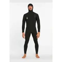 VOLCOM - Traje Agua 4/3Mm Hooded Chestzip Fullsuit Negro Hombre Volcom.