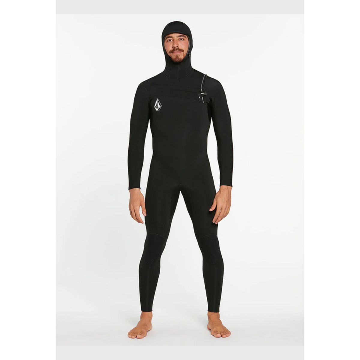 VOLCOM - Traje Agua 4/3Mm Hooded Chestzip Fullsuit Negro Hombre Volcom.