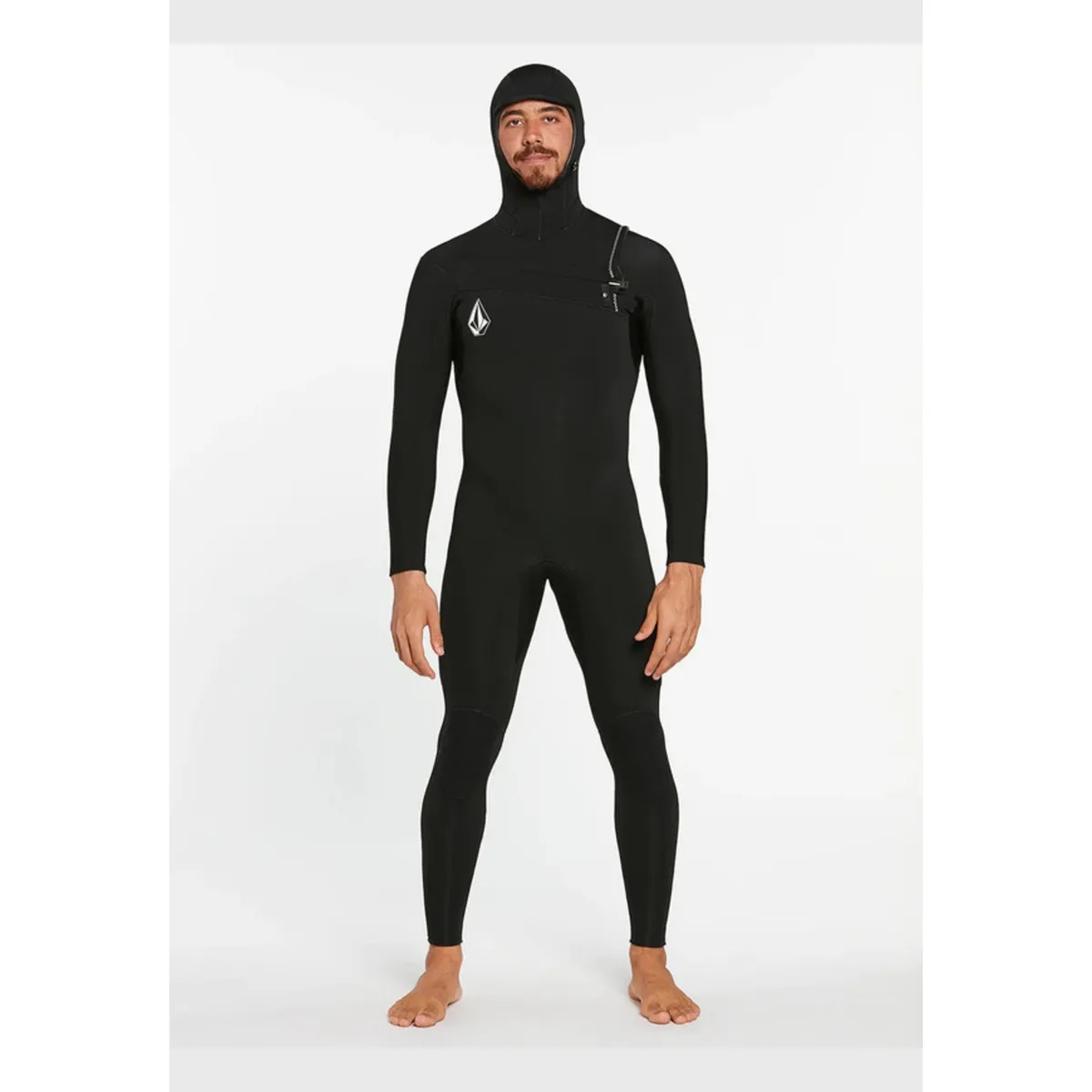VOLCOM - Traje Agua 4/3Mm Hooded Chestzip Fullsuit Negro Hombre Volcom.