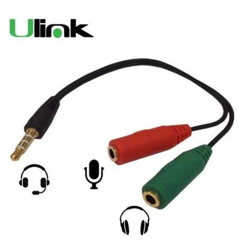 GENERICO - Adaptador Audífono Y Micrófono A Un Plug 35mm
