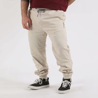 Plus Pantalon Jogger Canvas Over Beige